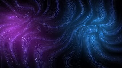 Abstract swirling patterns of purple and blue light creating a mesmerizing visual effect - Powered by Adobe