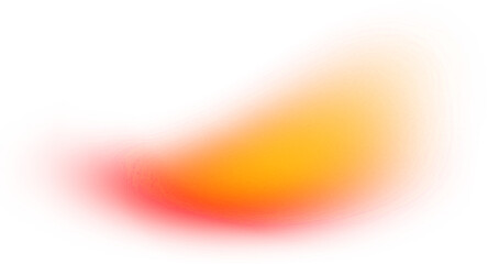 Warm orange smooth gradient blob shape with sunset colors © titileedzs