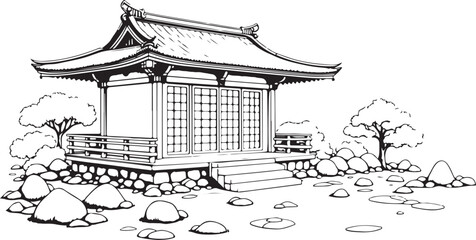 japanese garden in the garden