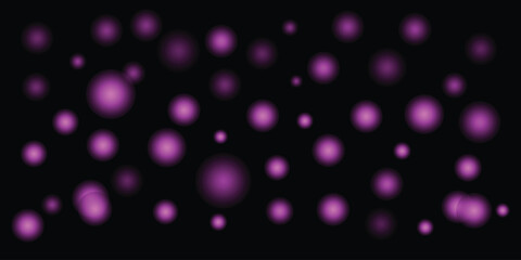 Abstract purple glowing orbs vibrant digital background design