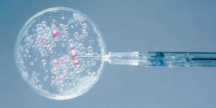 Microinjection into Petri Dish for Scientific Research