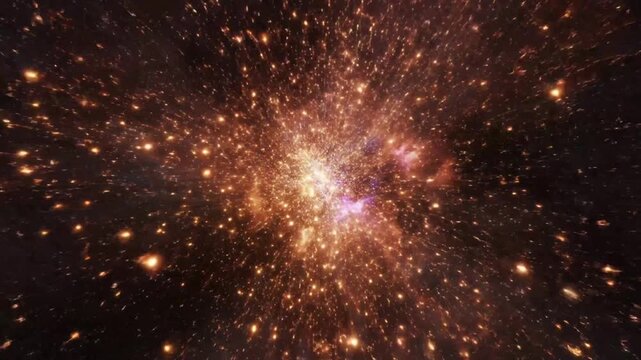 Intense burst of light and energy