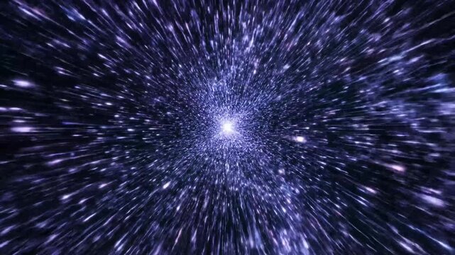Plumhued celestial vortex rushes forward
