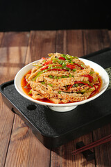 Spiced Crispy Dried Tofu Strips - Traditional Henan Chinese Cuisine Dish Ready to Fry