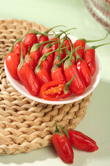 Fresh Red Ningxia Wolfberries Goji Berries in Bowl Traditional Chinese Superfruit Health Food