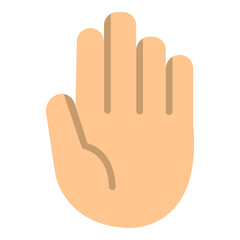 Hand Vector Flat Icon Design