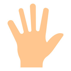 Palm Vector Flat Icon Design