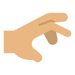 Grab Vector Flat Icon Design