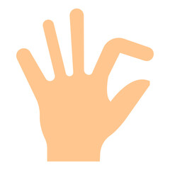 Pinch Vector Flat Icon Design