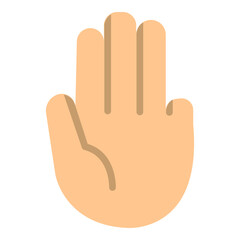 Obraz premium ThreeFingers Vector Flat Icon Design