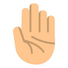 Obraz premium PalmPrint Vector Flat Icon Design