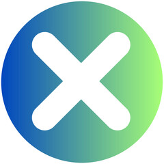 Fototapeta premium cross icon button