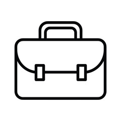 Briefcase icon isolated on, symbolizing business and work