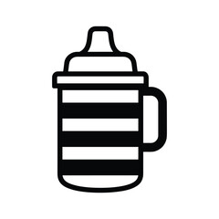 Iconic baby sippy cup with a comfortable handle, ideal for infant feeding and toddler hydration