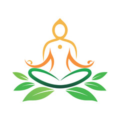 modern minimalist yoga logo