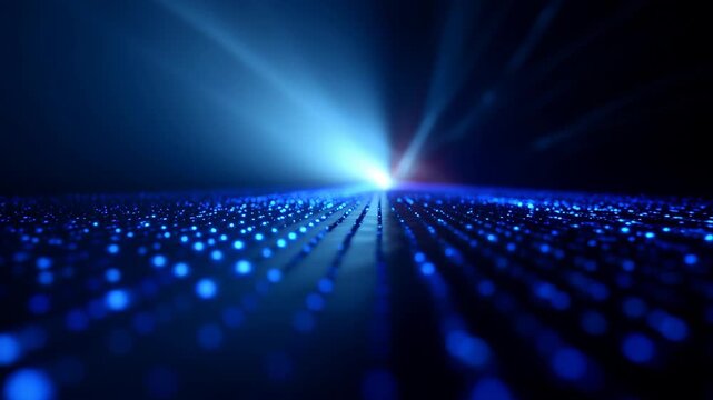 Stunning Blue LED Lights with Dynamic Laser Effects for Events and Parties