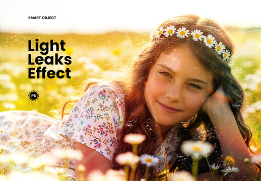 Golden Hour Light Leaks Photo Effect