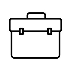 Outline briefcase professional business investment line
