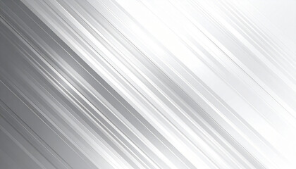Obraz premium グレーから白へ流れる光沢あるシルバーグラデーション背景