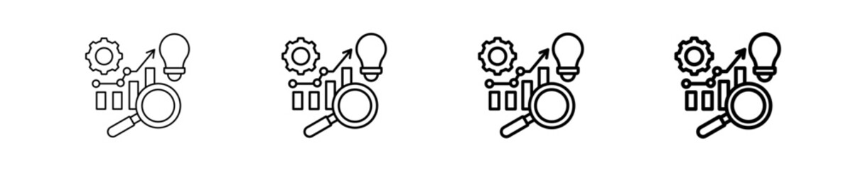 Obraz premium Opportunity Evaluation Icon Set Different Style Collection