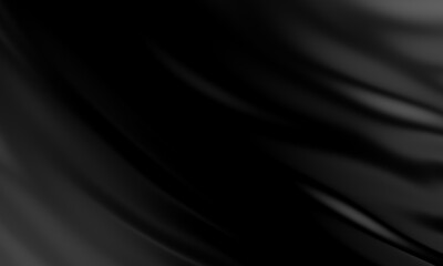 Abstract black wave. Dark ripple background