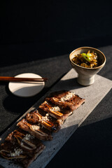 Grilled Korean Short Ribs (Galbi) with Pickled Vegetables