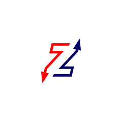 two arrows form letter Z.eps