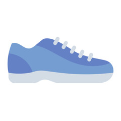 sport shoes flat icon for padel movement, court match