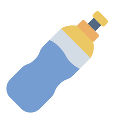 water bottle flat icon for padel hydration and training