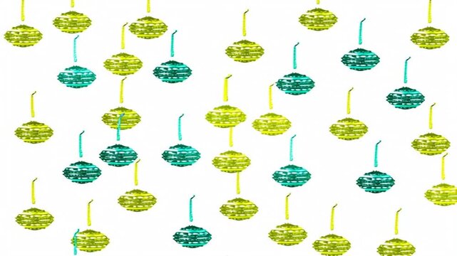 Seamless vector pattern of green eco leaves and nature elements