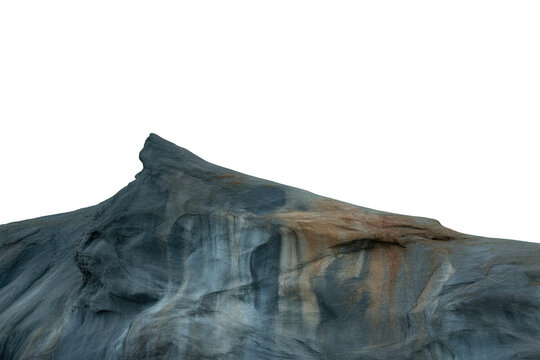 Jagged Grey Rock Peak isolated on a transparent background - Powered by Adobe