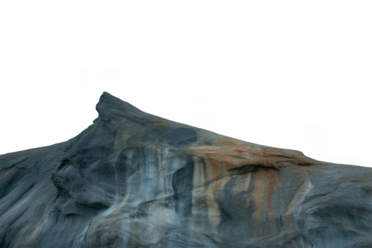 Jagged Grey Rock Peak isolated on a transparent background - Powered by Adobe