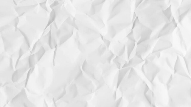 Hand-drawn Film Grain Loop with Light Paper Texture Background, Grunge Texture Overlay,
White crumpled paper stop motion background texture. Crumpled Paper Stop Motion,A seamless loop animation