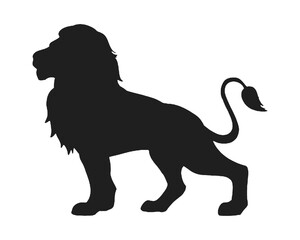 Majestic Lion Silhouette Illustration