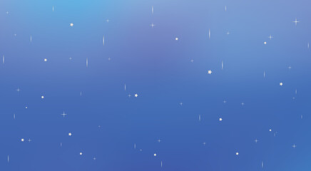 A calming gradient blue background with scattered tiny white star shapes
