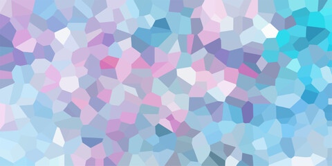 light azure and black Broken Stained Glass Background with White lines Voronoi diagram background. Seamless pattern with 3d shapes vector Vintage Illustration background Mint marble bath floor. 