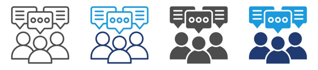 communicate icon sheet with multiple style