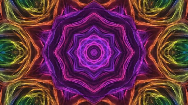 Seamless abstract colorful fractal background with purple and pink floral swirl patterns and vintage vector ornament textures for a stylish wallpaper design element