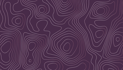 Topographic Contour Line Pattern Background