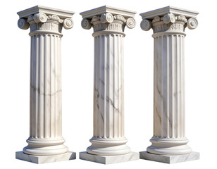 Obraz premium Classic White Marble Pillars with Architectural Detailing