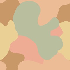 Abstract pastel camouflage pattern with organic shapes