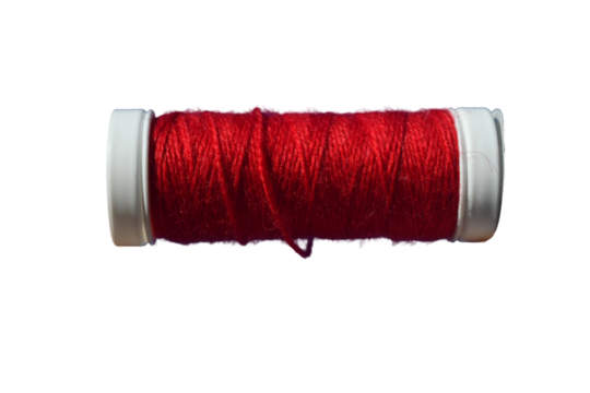 red spool of thread on white spool transparent png