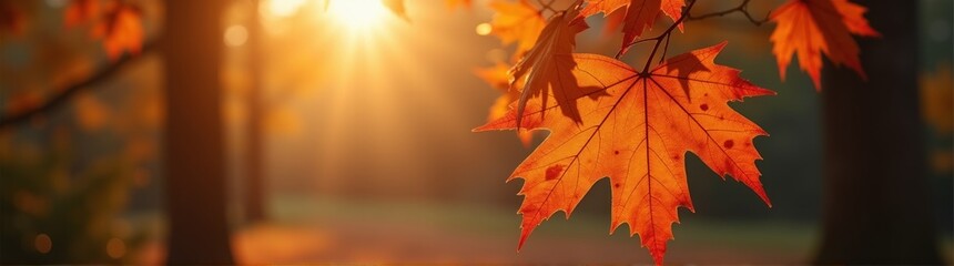 Leaves are hanging from a tree in the sunlight
