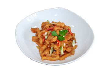 Crispy Chinese Sweet and Sour Chicken Dish