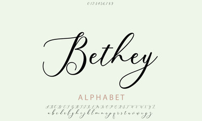 Charlie bethey alphabet letters font for logo