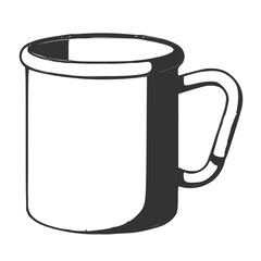 Simple Sketch Line Art of a Coffee Mug Icon