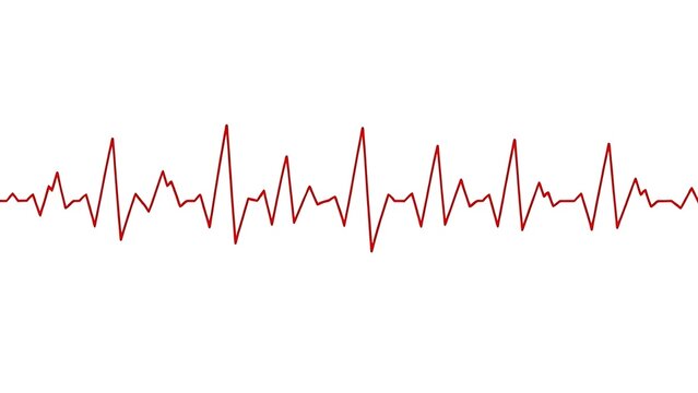 cardiac. An abstract representation of a heart rhythm with flowing red and white lines, symbolizing life and medical science. STEM education sheets.