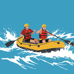 Hold Tight Two Adventurers Battle the White Water