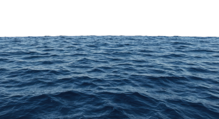 Ripples on the deep blue ocean surface in motion, marine water, ocean waves, sea surface