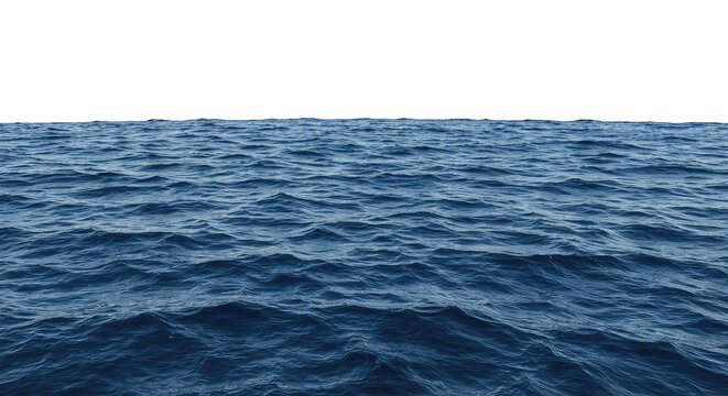 Ripples on the deep blue ocean surface in motion, marine water, ocean waves, sea surface